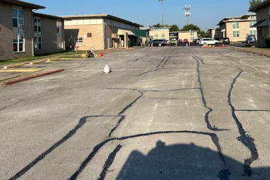 Crack Sealing by 633 Asphalt & Construction LLC