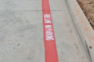 Fire Lane Striping by 633 Asphalt & Construction LLC