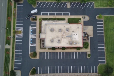 Parking lot striping project completed